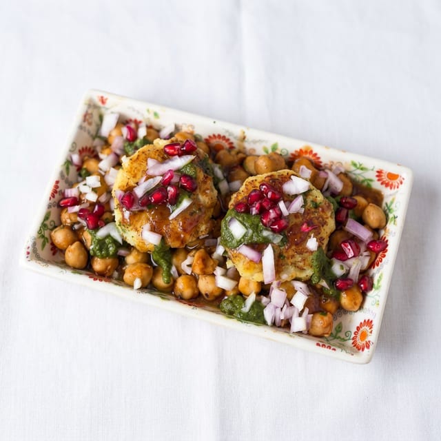 Aloo Tikki Chaat.