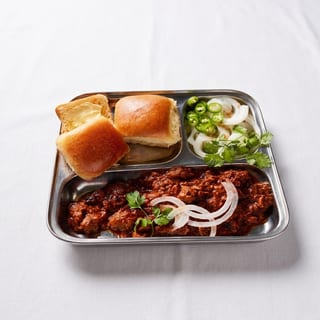 Pav Bhaji with Toasted Toll - with Barbecued Lamb